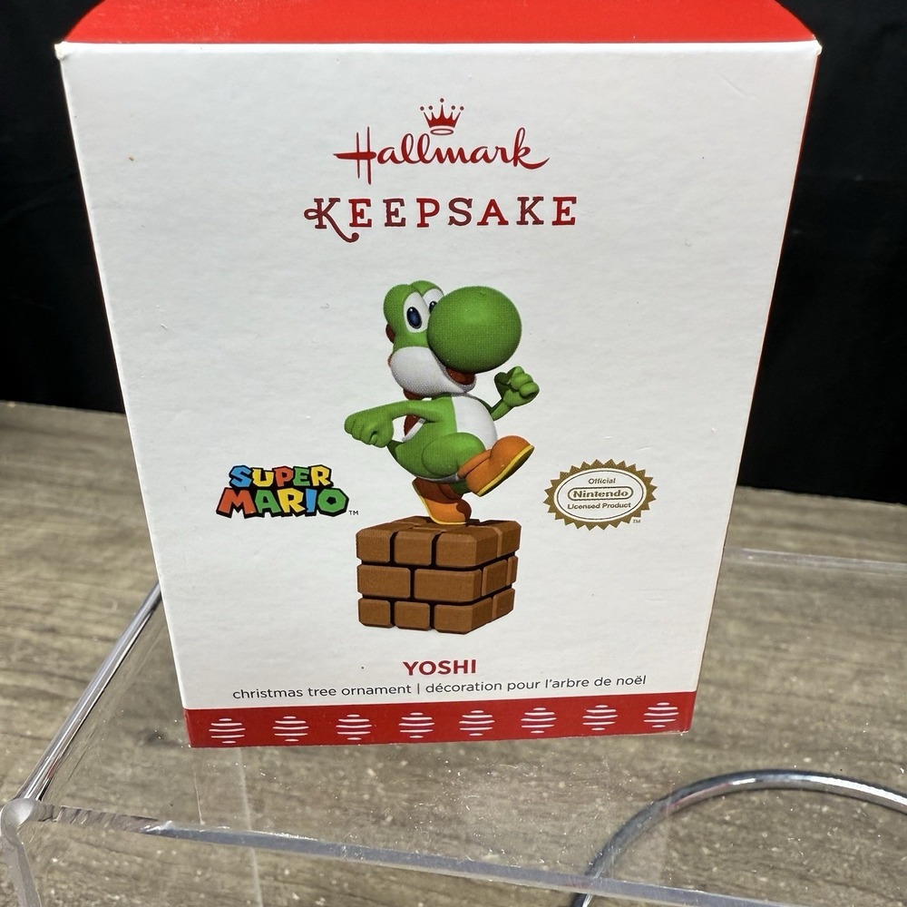 Hallmark Keepsake Ornament Super Mario Bros Yoshi On Brick 2017 QXI1415
